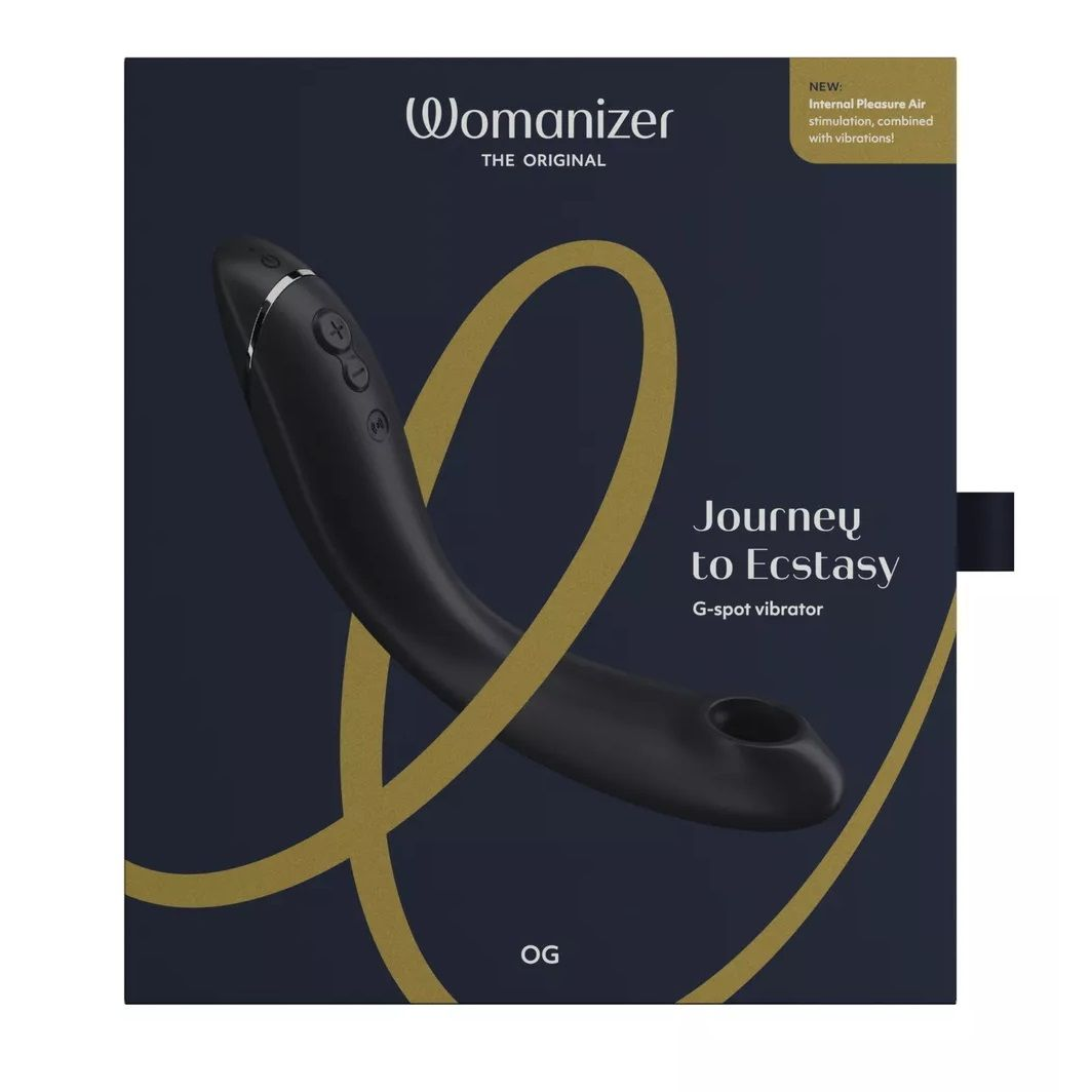 Купить темно-серый стимулятор g-точки womanizer og c технологией pleasure air и вибрацией - 17,7 см. Image