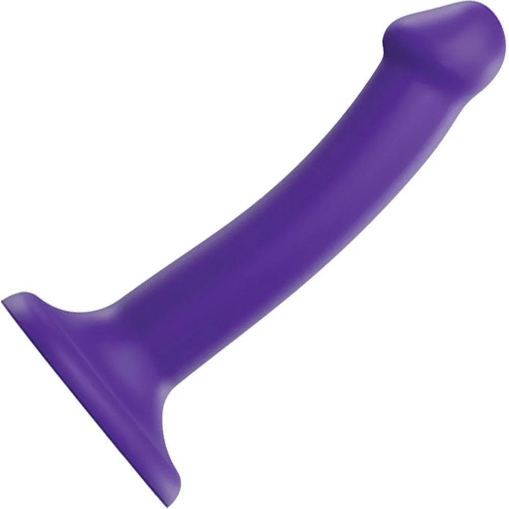 Купить фиолетовый фаллоимитатор-насадка strap-on-me dildo dual density size s - 17 см. Image