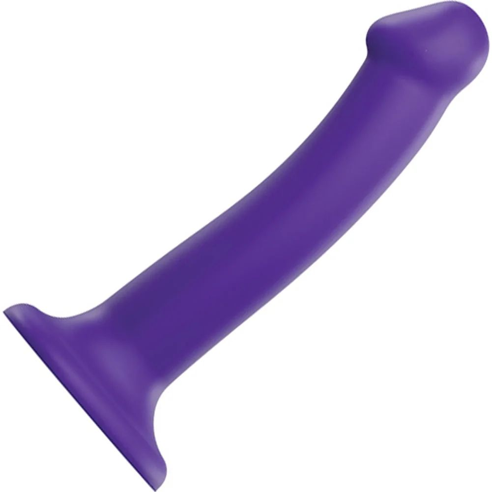 Купить фиолетовый фаллоимитатор-насадка strap-on-me dildo dual density size m - 18 см. Image