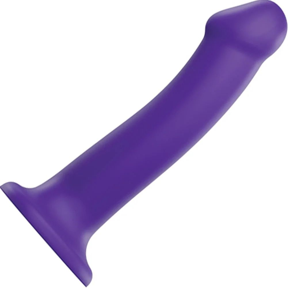 Купить фиолетовый фаллоимитатор-насадка strap-on-me dildo dual density size l - 19 см. Image