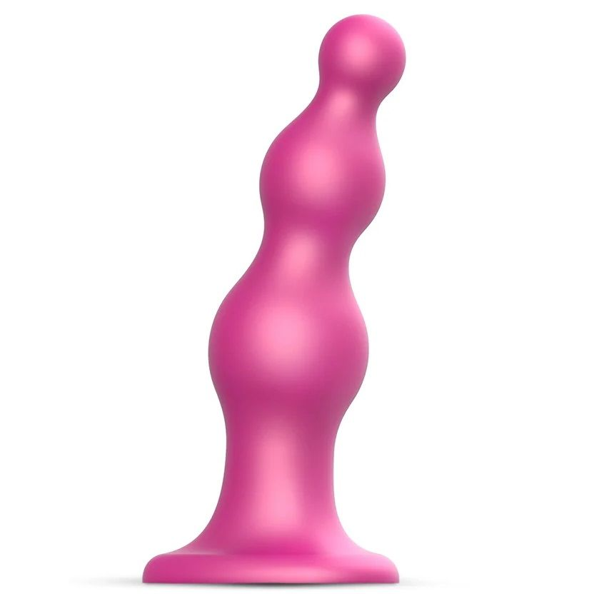 Купить розовая насадка strap-on-me dildo plug beads size s Image