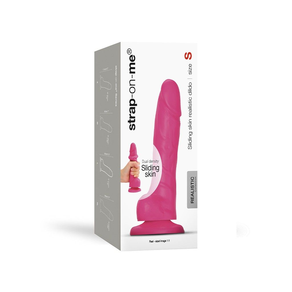 Купить розовый фаллоимитатор strap-on-me sliding skin realistic dildo size s Image