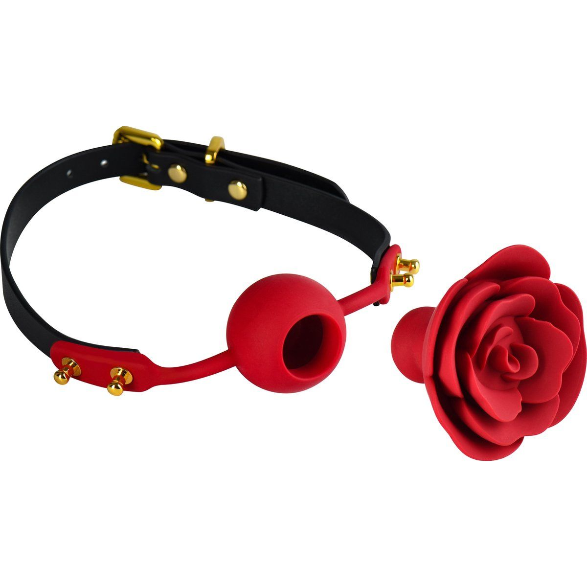 Купить изысканный кляп в форме розы rose ball gag Image