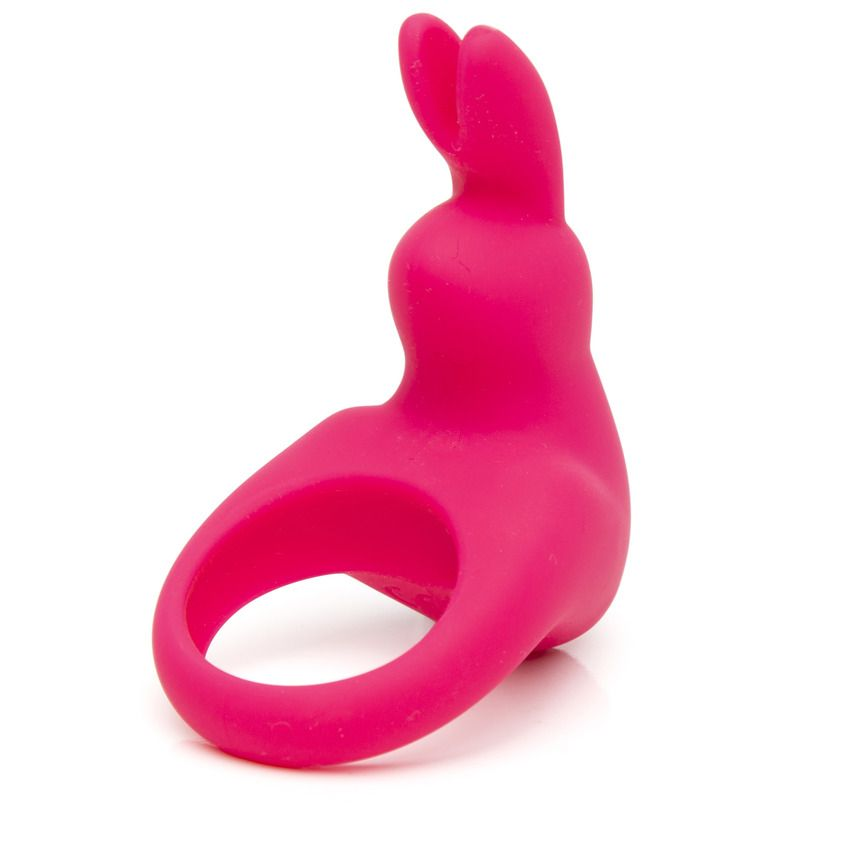 Купить розовое эрекционное виброкольцо happy rabbit rechargeable rabbit cock ring Image