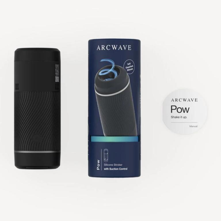 Купить черный мастурбатор с контролем всасывания arcwave pow stroker Image