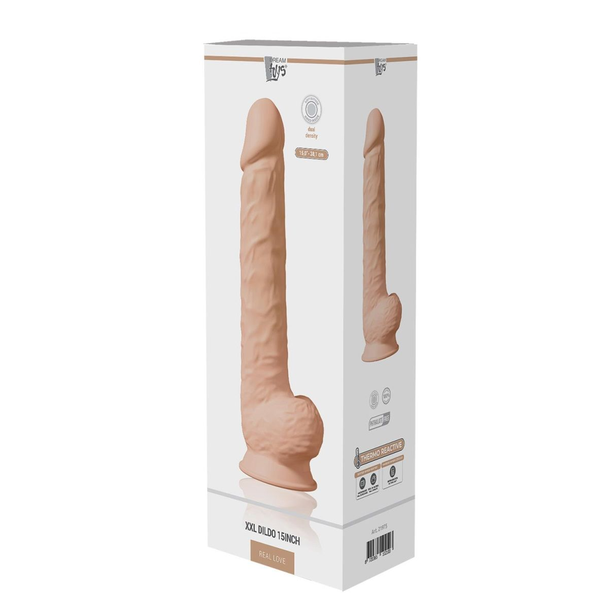 Купить телесный фаллоимитатор-гигант xxl dildo - 38 см. Image