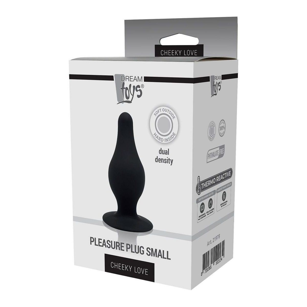 Купить черный анальный стимулятор dual density pleasure plug s - 7,2 см. Image