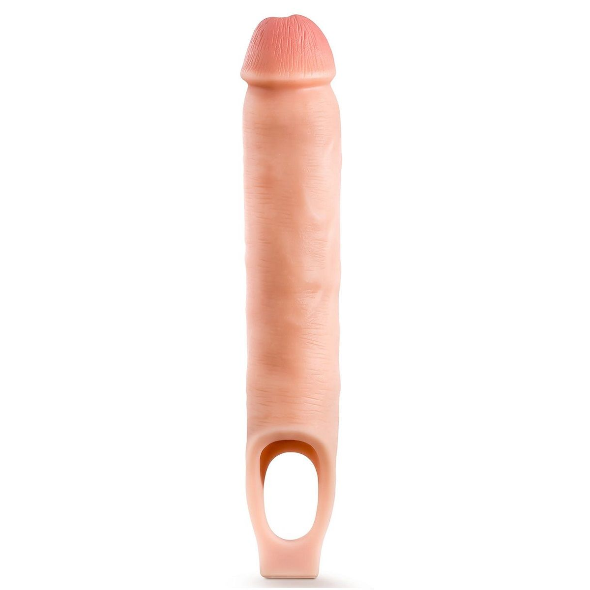 Купить телесная насадка-удлинитель 11.5 inch silicone cock sheath penis extender - 29,2 см. Image