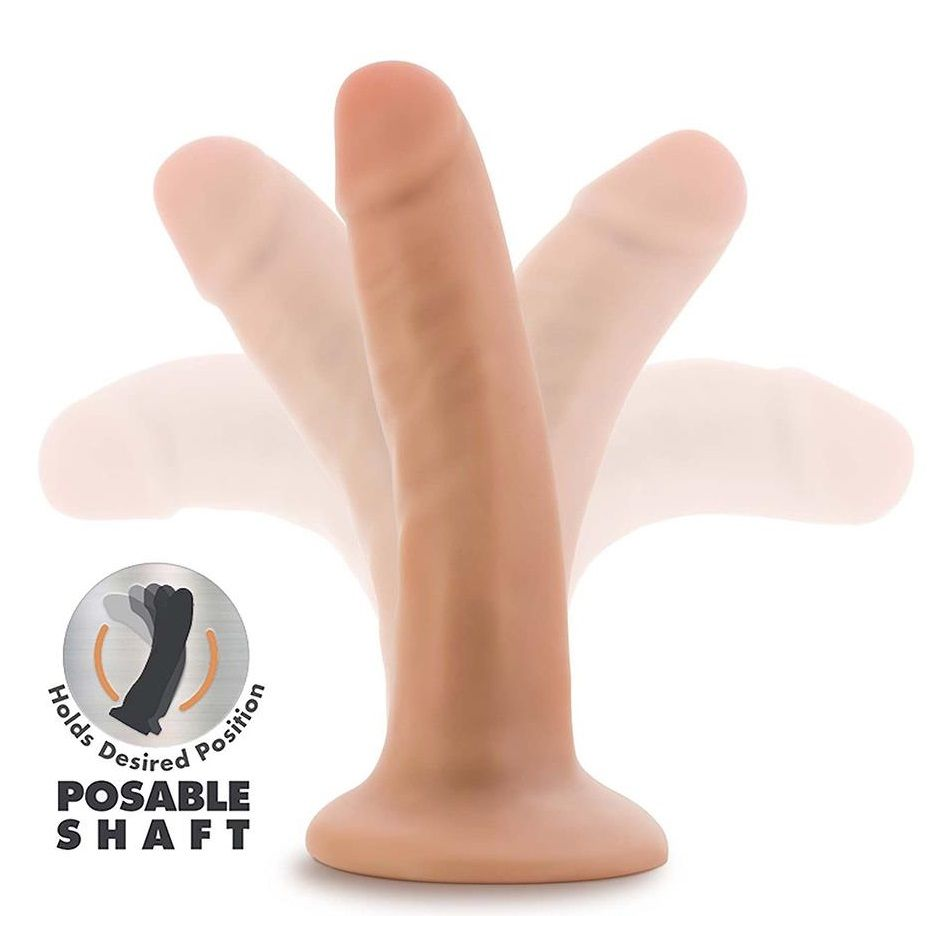 Купить телесный фаллоимитатор-реалистик 5 inch posable dildo - 13,9 см. Image