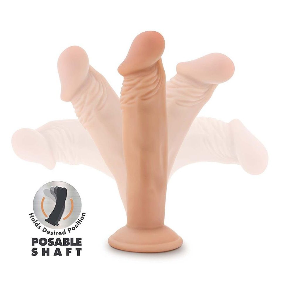 Купить телесный фаллоимитатор-реалистик 6 inch posable dildo - 16,5 см. Image