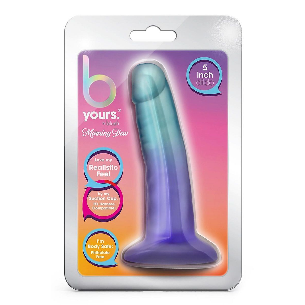 Купить небольшой фаллоимитатор morning dew 5 inch dildo - 13,9 см. Image