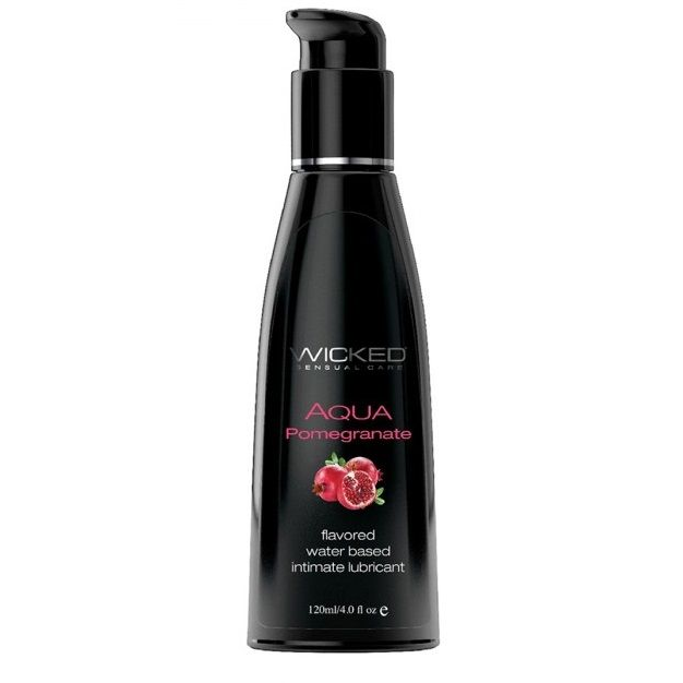 Купить лубрикант со вкусом граната wicked aqua pomegranate - 120 мл. Image