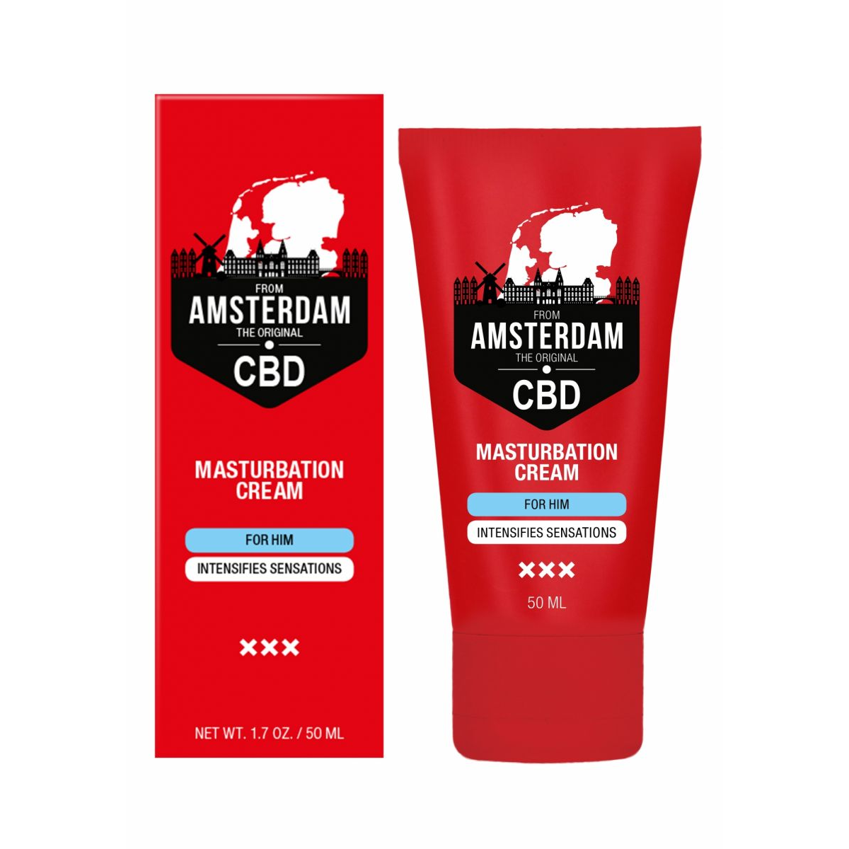 Купить крем для мастурбации для мужчин cbd from amsterdam masturbation cream for him - 50 мл. Image