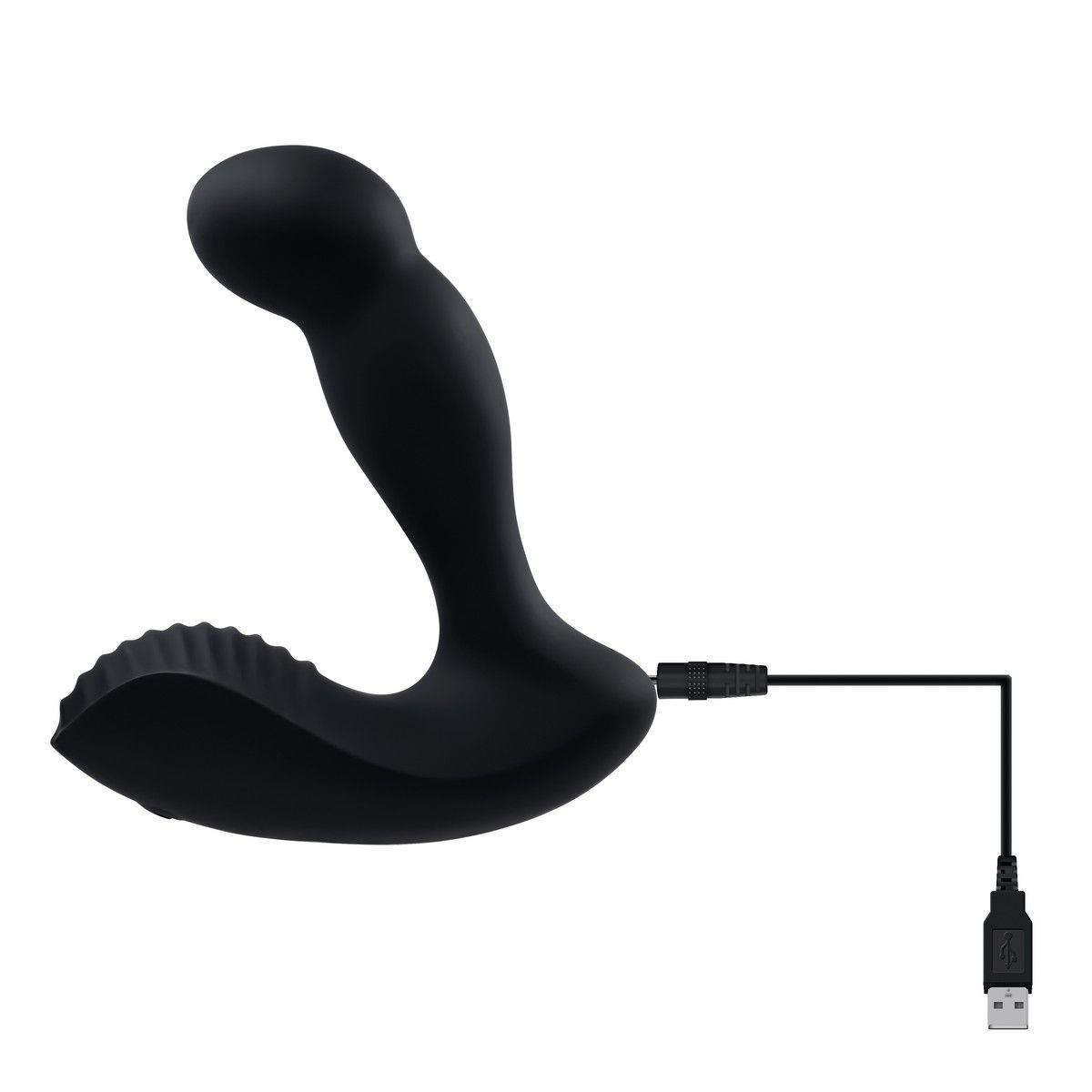 Купить черный массажер простаты adams come-hither prostate massager - 13,5 см. Image