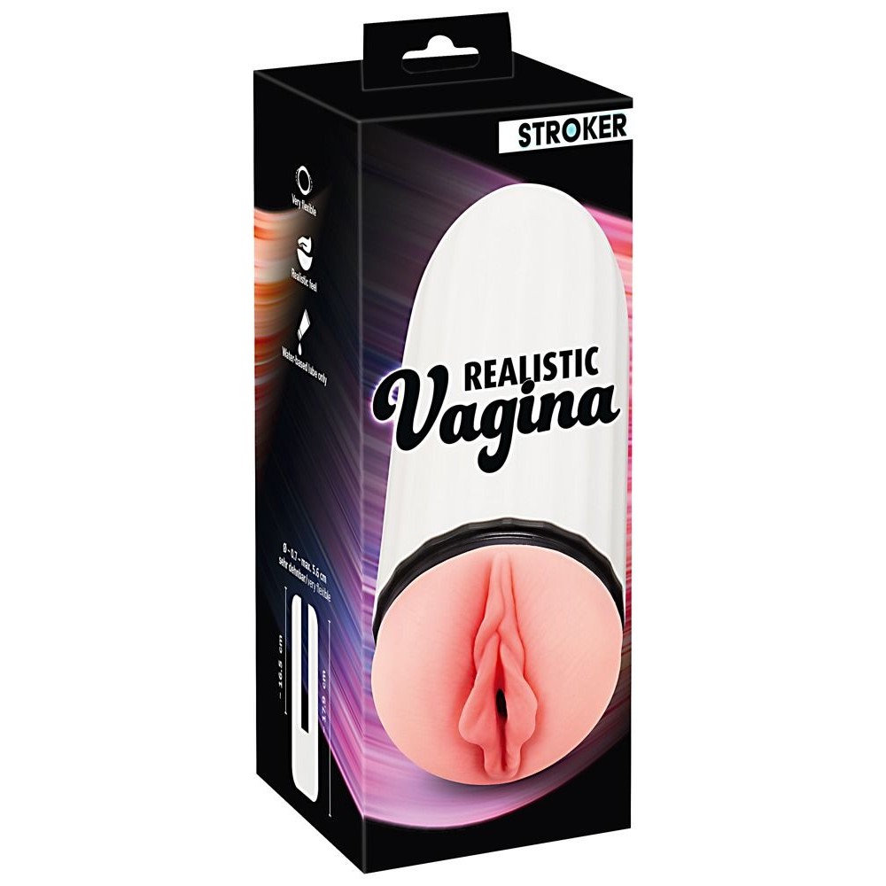 Купить мастурбатор-вагина realistic vagina в колбе Image