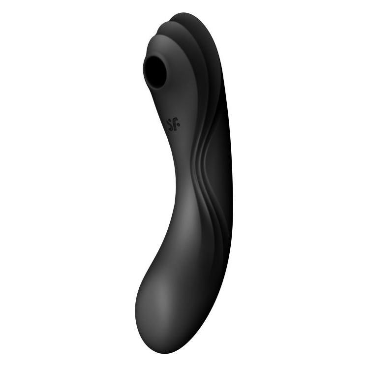 Купить черный вакуум-волновой вибростимулятор satisfyer curvy trinity 4 Image