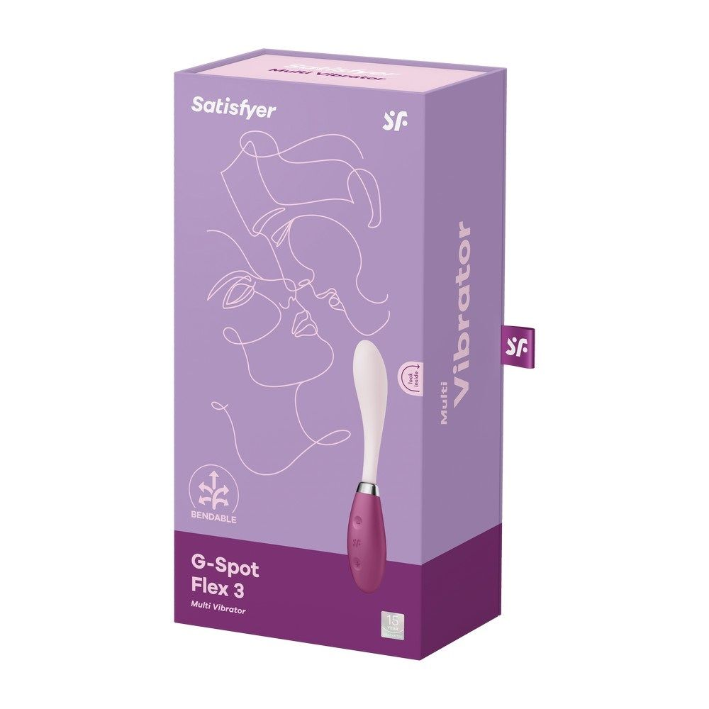 Купить розовый гибкий вибратор g-spot flex 3 - 19,5 см. Image