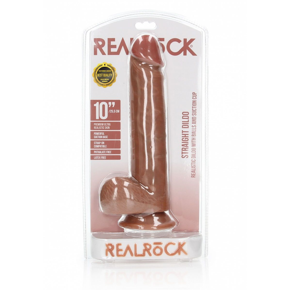 Купить телесный фаллоимитатор straight realistic dildo balls suction cup 10 - 28 см. Image