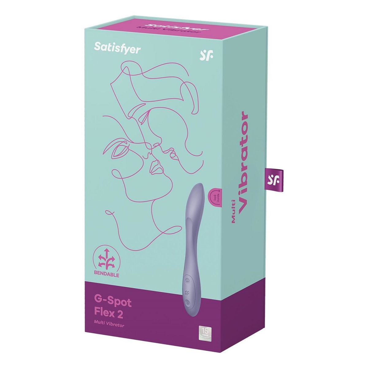 Купить сиреневый гибкий вибратор satisfyer g-spot flex 2 - 19,5 см. Image