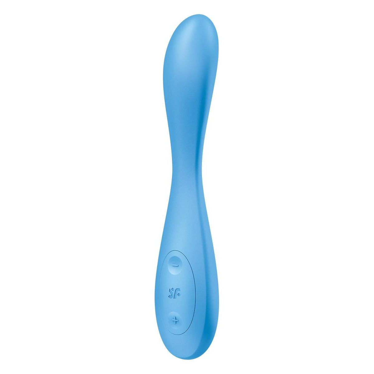 Купить голубой гибкий вибромассажер satisfyer g-spot flex 4+ - 19 см. Image