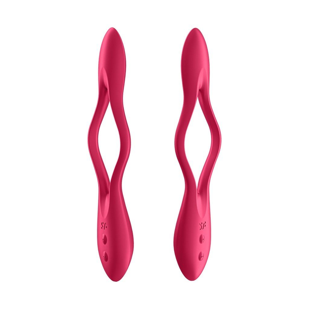 Купить красный многофункциональный вибратор для пар satisfyer elastic joy Image