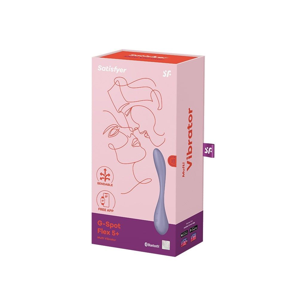 Купить сиреневый гибкий вибратор satisfyer g-spot flex 5+ - 19,6 см. Image