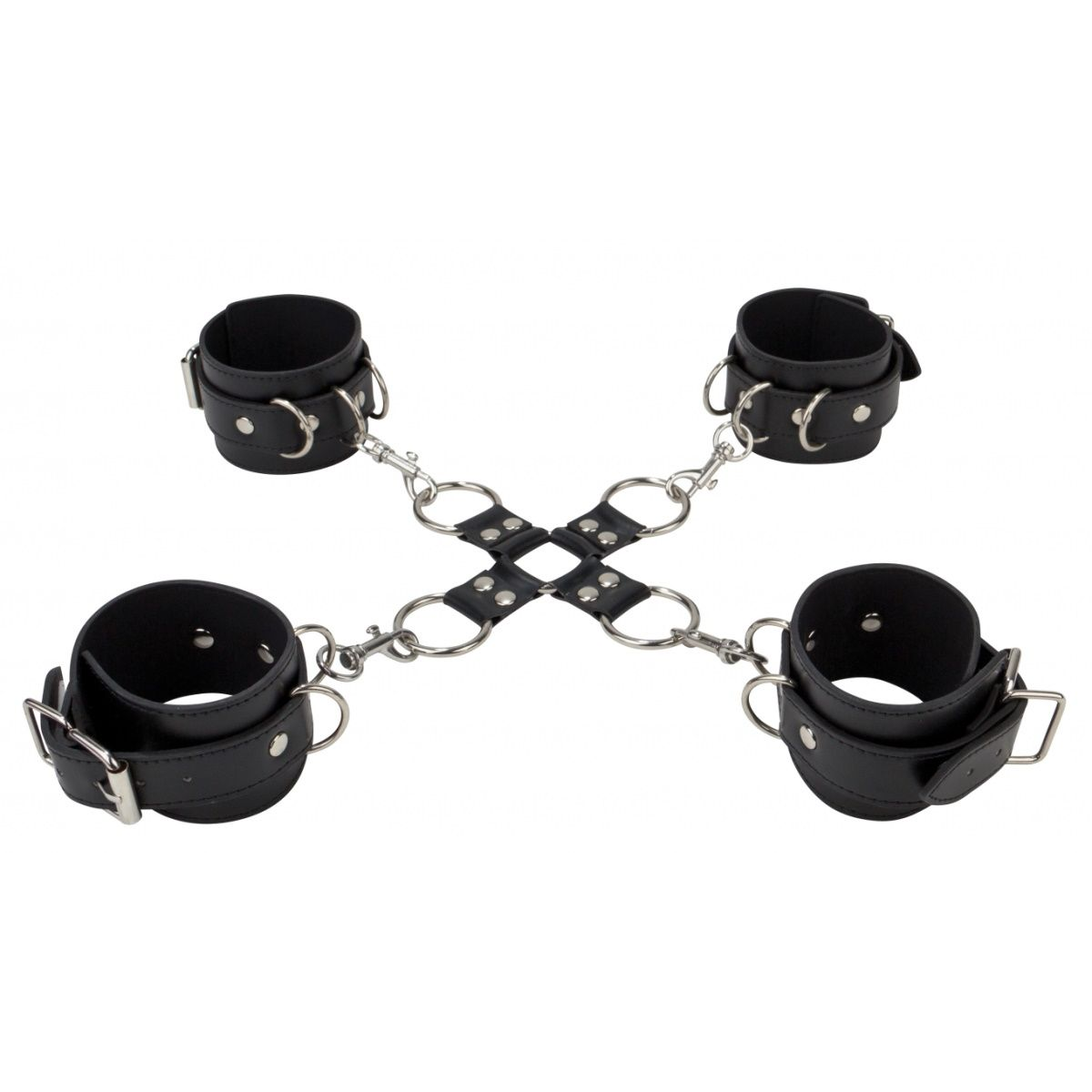 Купить черный комплект оков hand and legcuffs Image