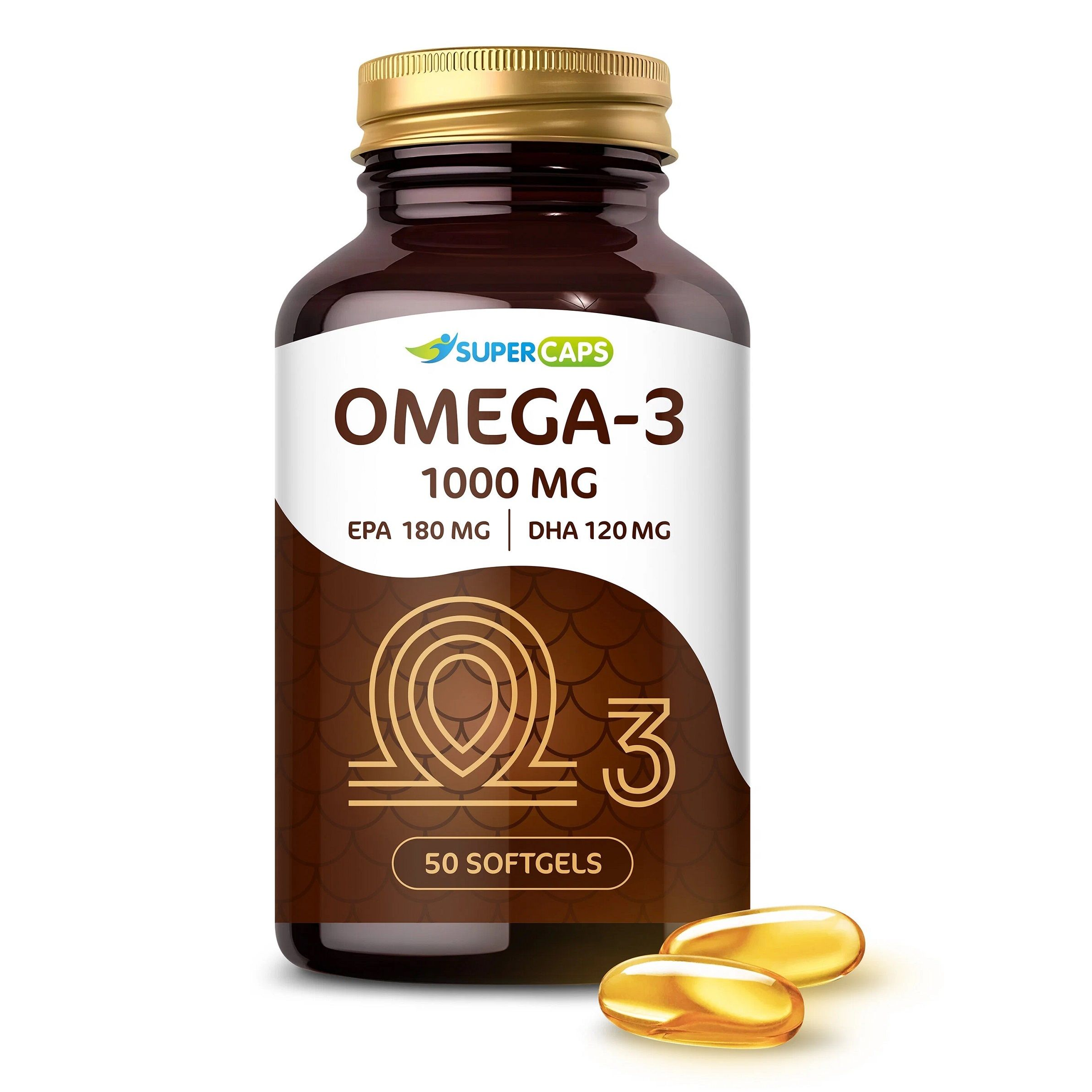 Купить пищевая добавка supercaps omega-3 - 50 капсул (1000 мг) Image