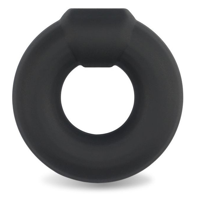 Купить черное эрекционное кольцо ultra soft platinum cure silicone cockring Image