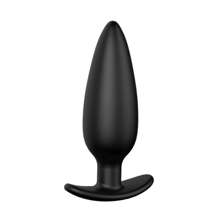 Купить черная анальная пробка №07 self penetrating butt plug - 12 см. Image