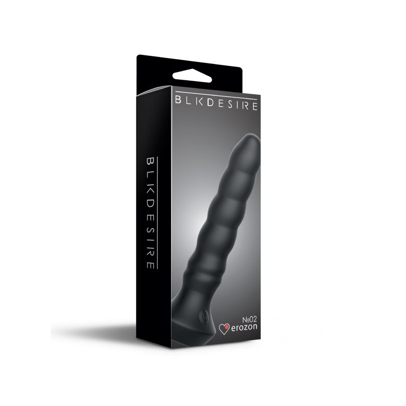 Купить черный перезаряжаемый мультискоростной вибратор №02 undulating vibrator - 19 см. Image