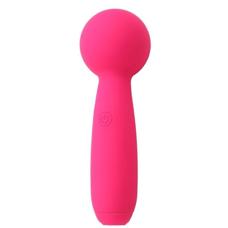 Купить розовый перезаряжаемый вибратор-wand pleasure wand Image