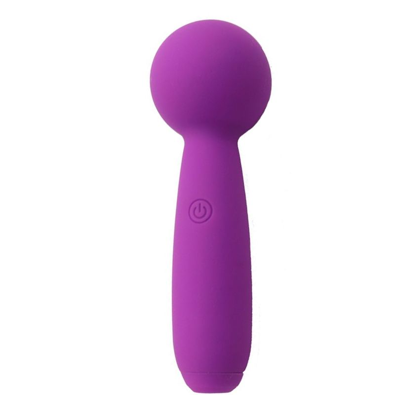 Купить фиолетовый перезаряжаемый вибратор-wand pleasure wand Image