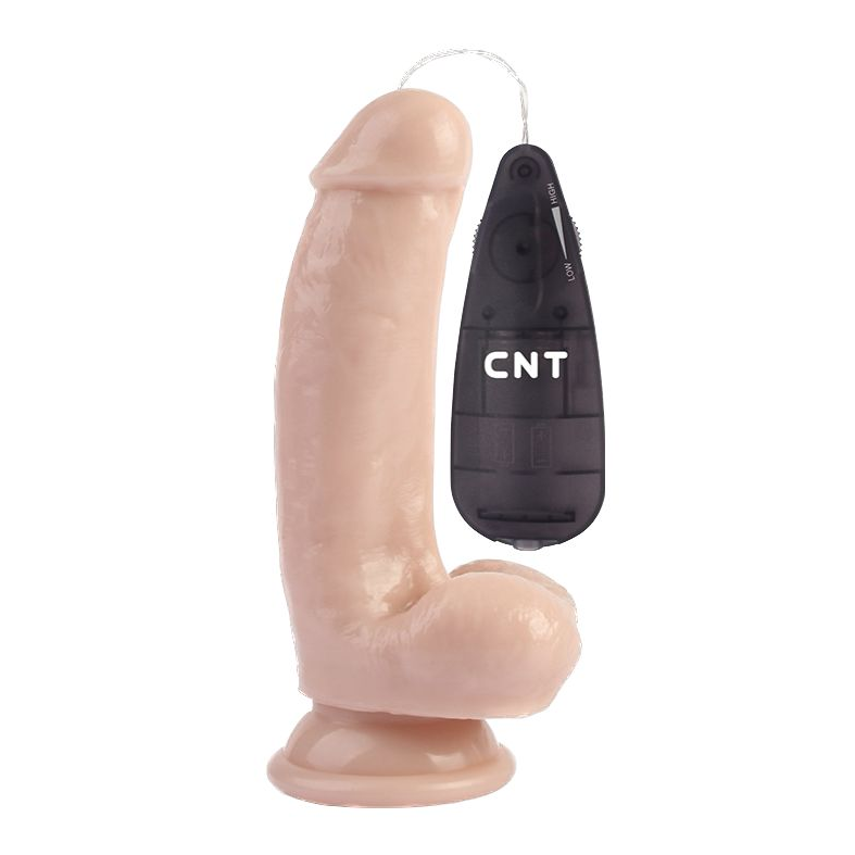 Купить телесный вибратор-реалистик 6.9 stud realistic dildo - 17,5 см. Image