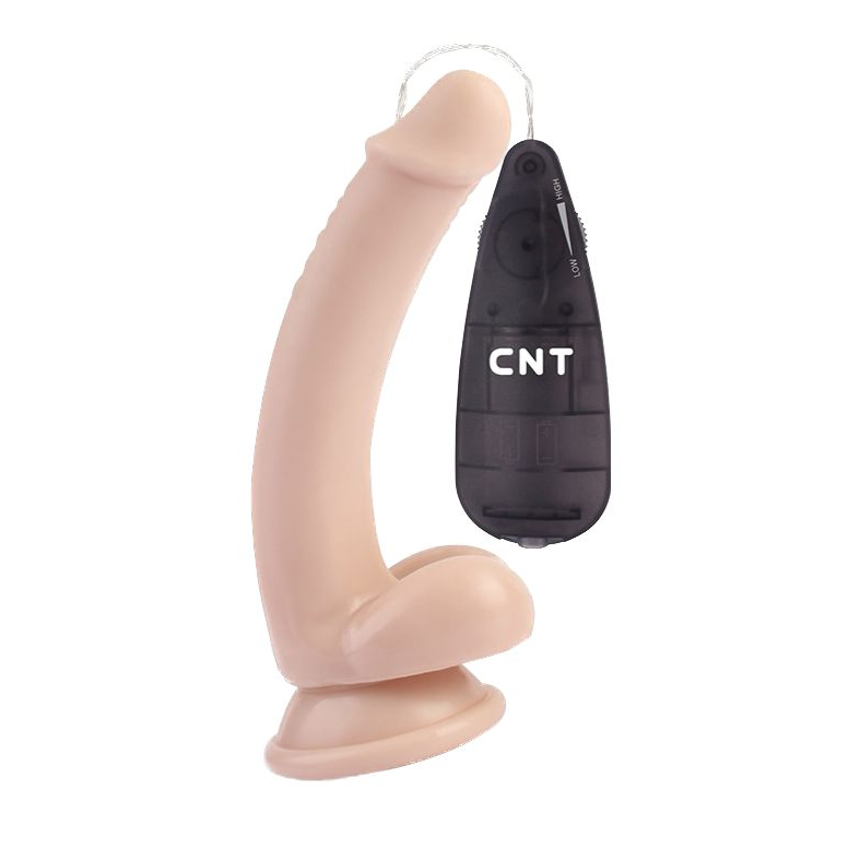 Купить телесный вибратор-реалистик touch me dildo - 19,5 см. Image