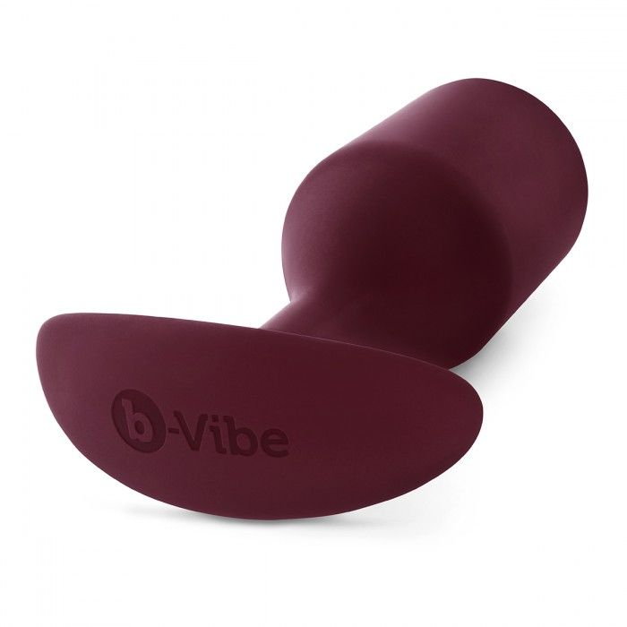 Купить бордовая пробка для ношения b-vibe snug plug 5 - 14 см. Image