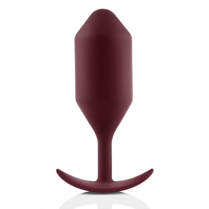 Купить бордовая пробка для ношения b-vibe snug plug 5 - 14 см. Image