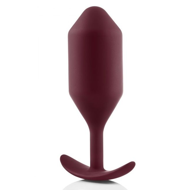 Купить бордовая пробка для ношения b-vibe snug plug 5 - 14 см. Image