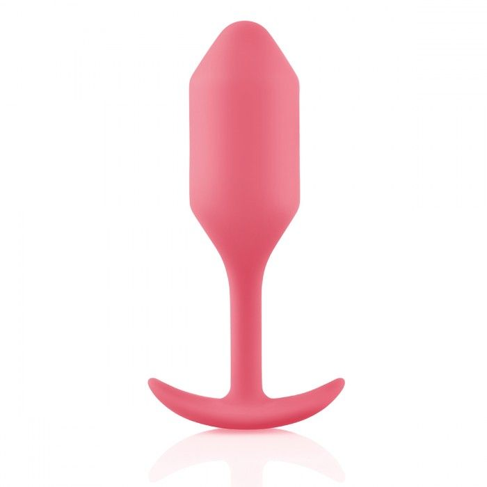 Купить розовая пробка для ношения b-vibe snug plug 2 - 11,4 см. Image