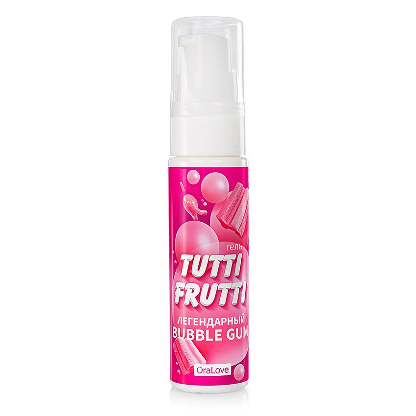 Купить интимный гель на водной основе tutti-frutti bubble gum - 30 гр. Image