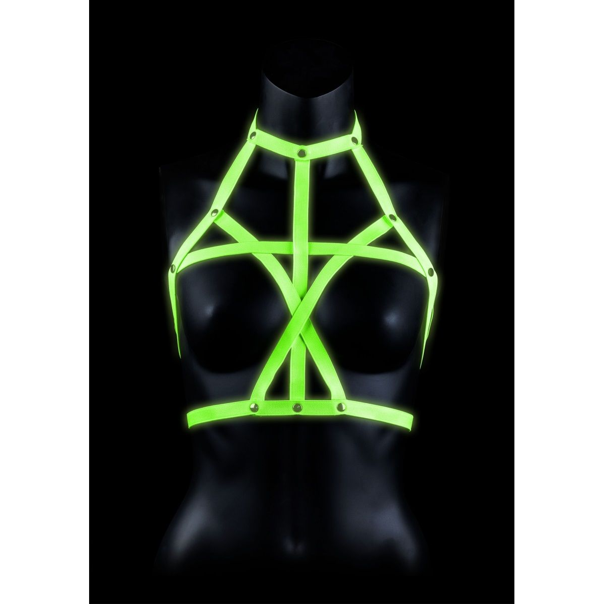 Купить портупея bra harness с неоновым эффектом - размер l-xl Image