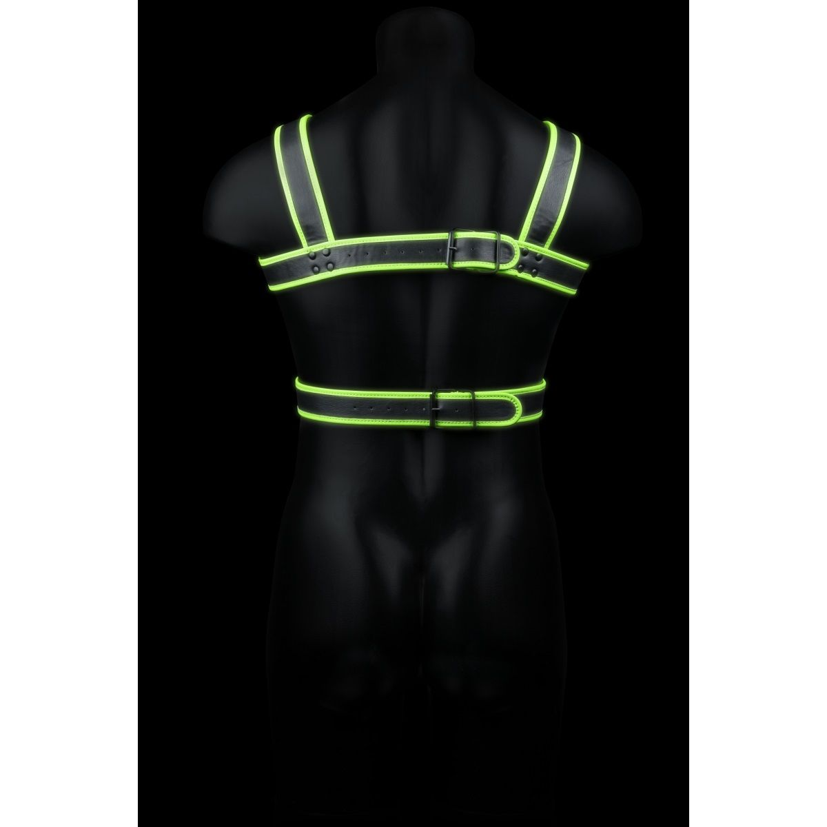 Купить стильная портупея body harness с неоновым эффектом - размер l-xl Image