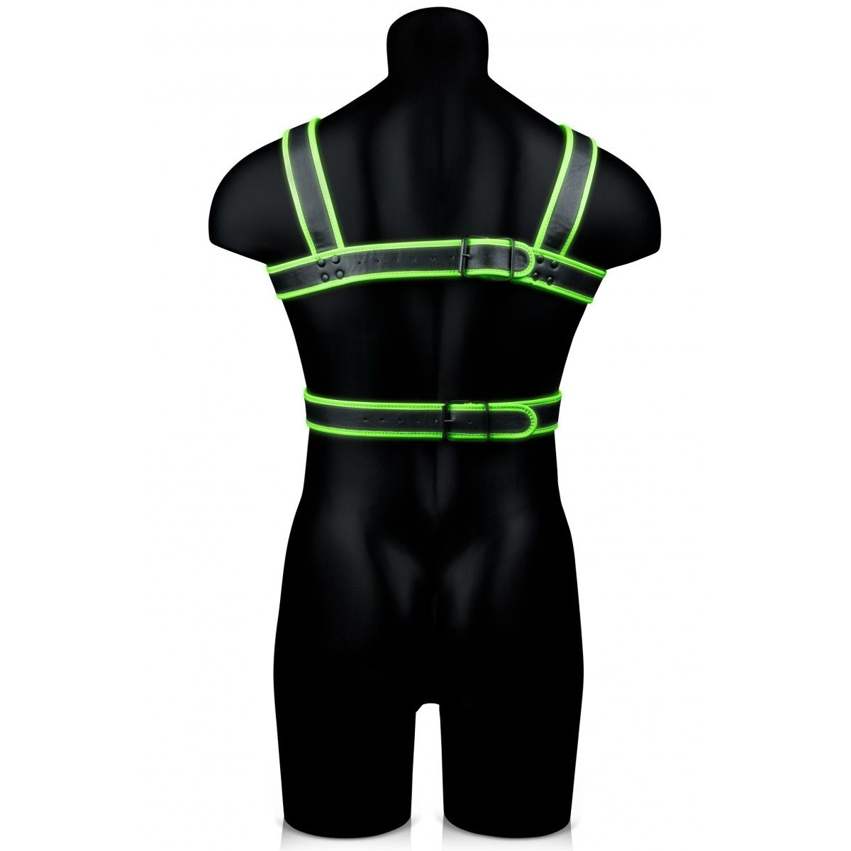 Купить стильная портупея body harness с неоновым эффектом - размер l-xl Image