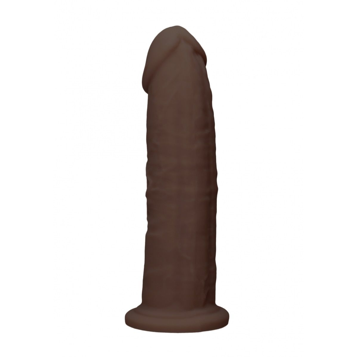 Купить коричневый фаллоимитатор без мошонки silicone dildo without balls - 22,8 см. Image