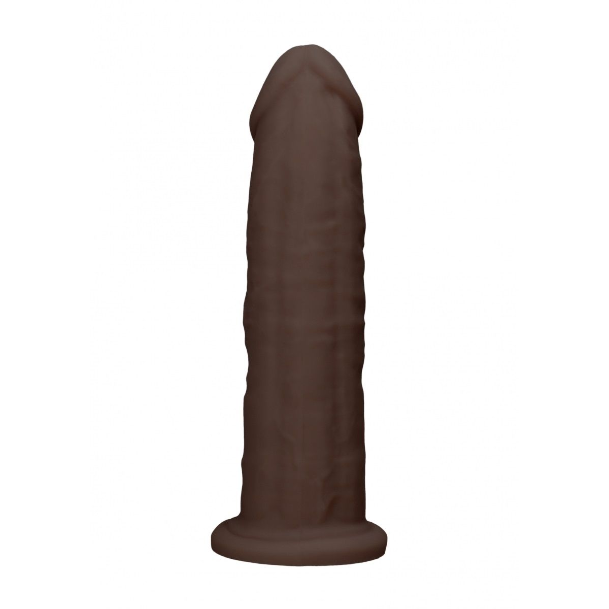 Купить коричневый фаллоимитатор без мошонки silicone dildo without balls - 22,8 см. Image