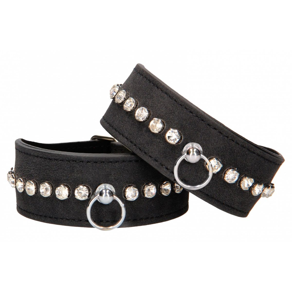 Купить черные наручники diamond studded wrist cuffs Image