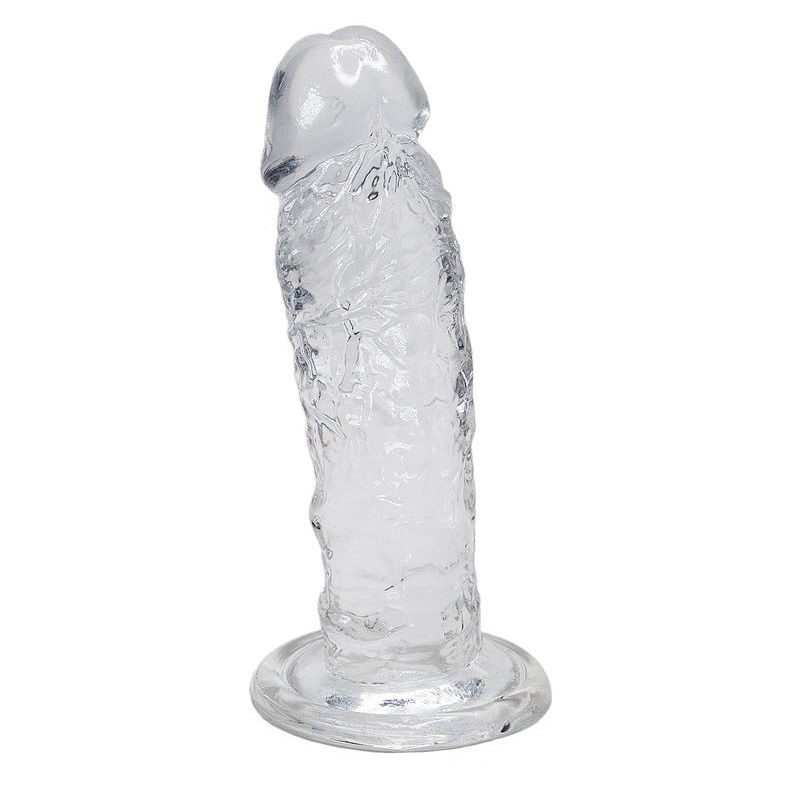 Купить прозрачный фаллоимитатор на присоске majestic jelly dildo - 14,7 см. Image