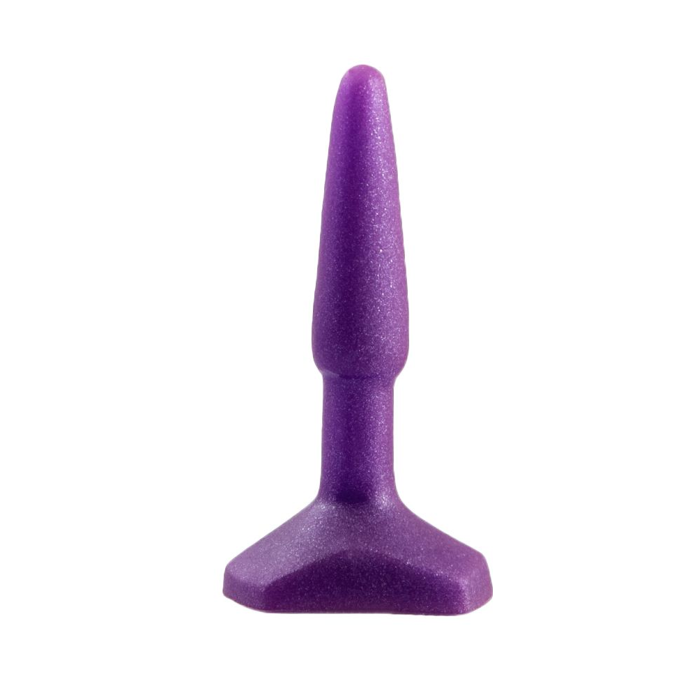 Купить фиолетовый анальный стимулятор small anal plug purple - 12 см. Image