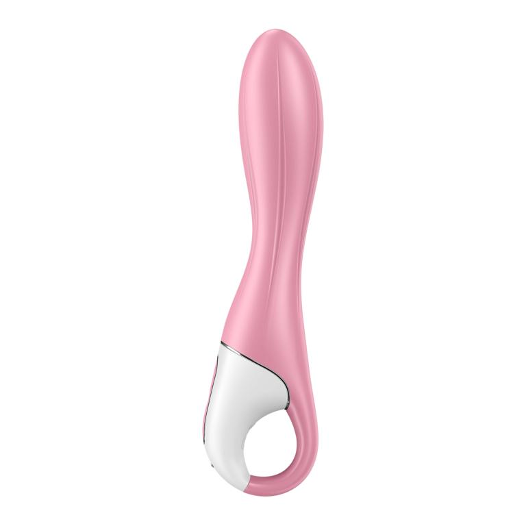 Купить розовый вибромассажер с функцией расширения air pump vibrator 2 - 20,9 см. Image