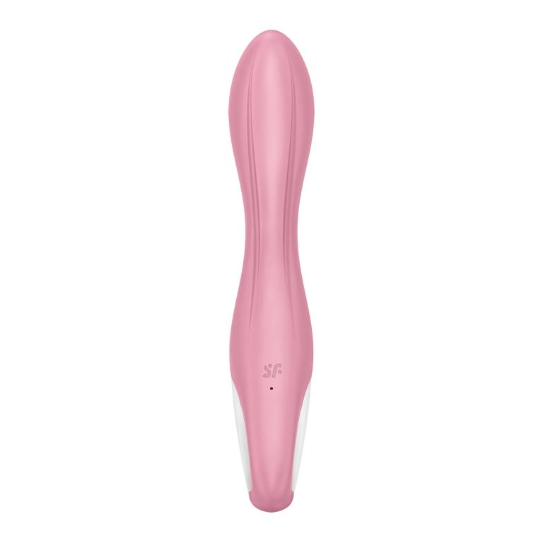 Купить розовый вибромассажер с функцией расширения air pump vibrator 2 - 20,9 см. Image